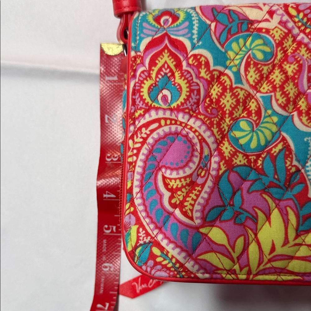 Vera Bradley Crossbody Bag Paisley In Paradise Turn Lock - Picture 5 of 12